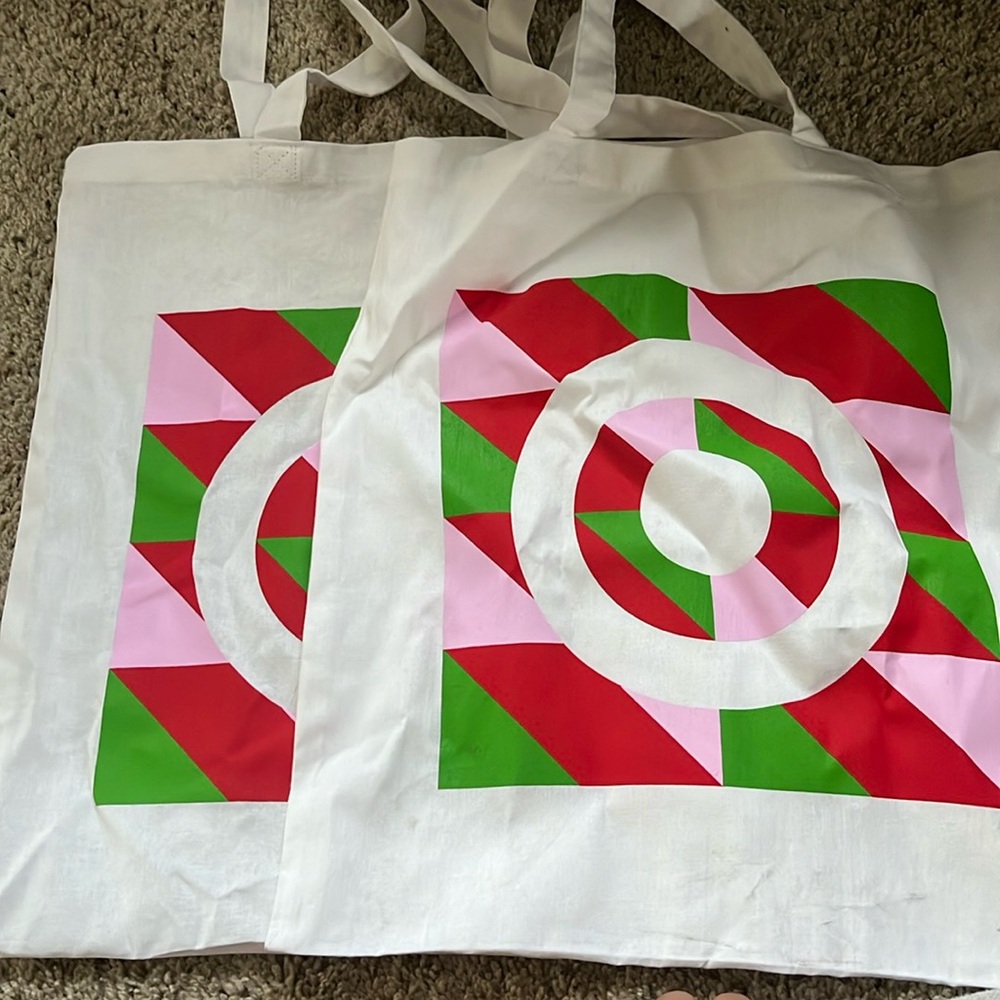 Set of 2 Target Tote Bags
